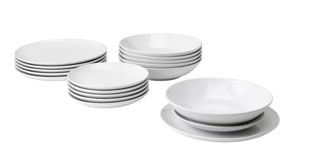precio vajilla ikea