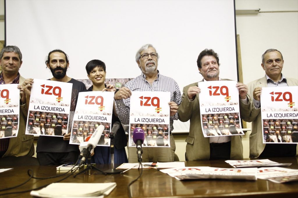 Beatriz Talegón en la presentación de la coalición La Izquierda, tras dejar el PSOE.