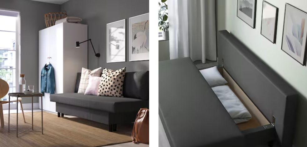 sofa cama compartimento
