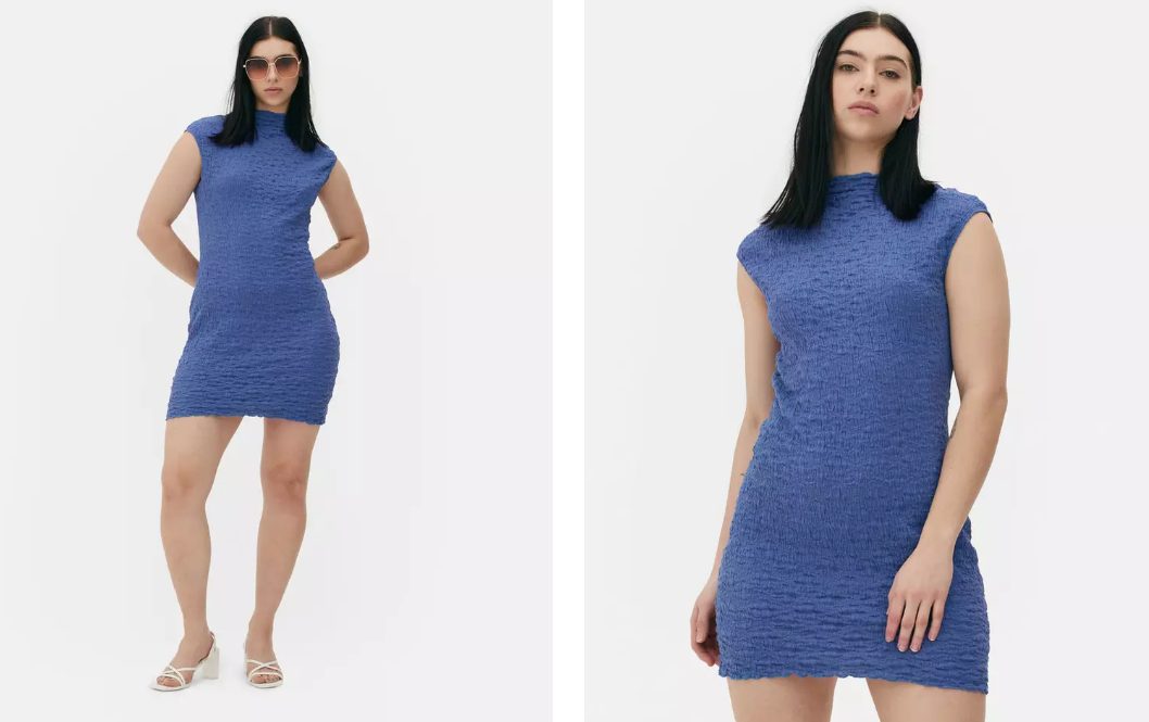 vestido ajustado textura primark