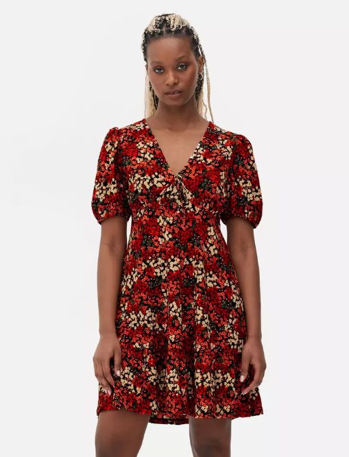 vestido estampado floral