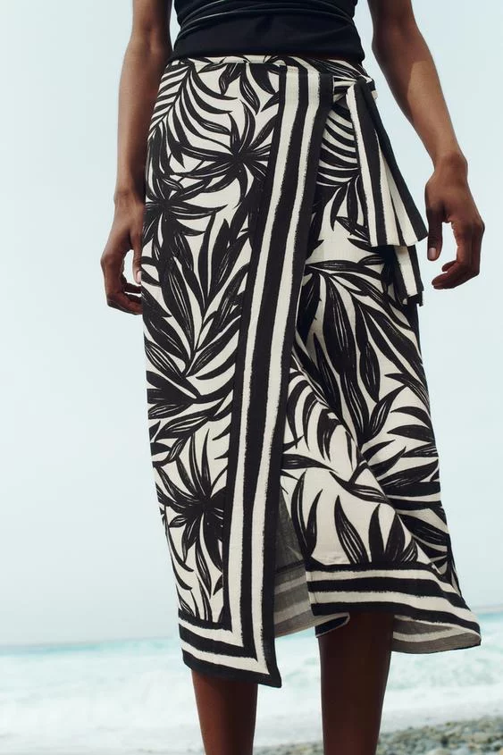 5 faldas pareo de Zara con los que sorprenderás a todos esta primavera. ¡No te las pierdas! 1 Moncloa falda pareo