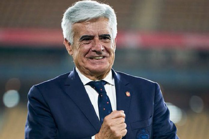 Pedro Rocha, cuando era todavía presidente de la RFEF