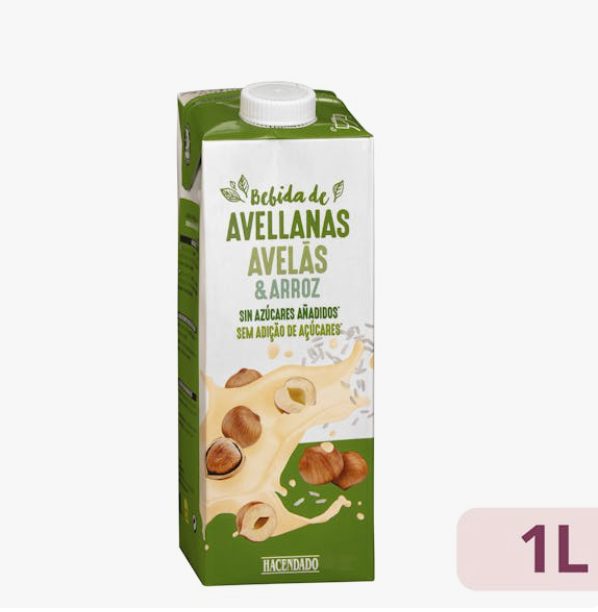 Bebida avellanas y arroz Moncloa