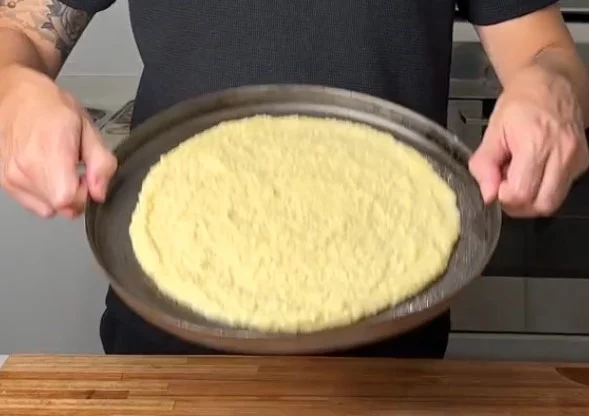 Si te sobro arroz prepara una masa de pizza con 3 ingredientes en segundos 1 Moncloa Ingredientes para hacer esta pizza de arroz