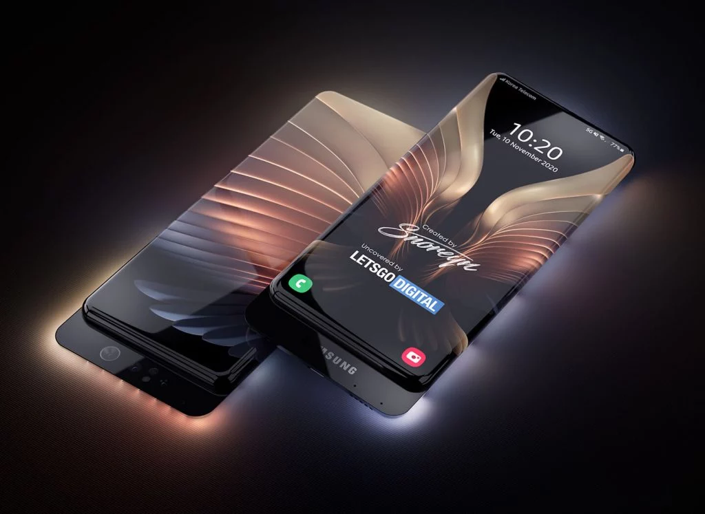 Samsung patentó un móvil con pantalla transparente