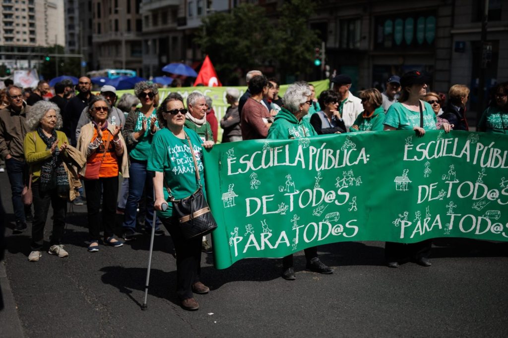 Los profesores madrileños retoman este sábado la Marea Verde. | Foto: Europa Press