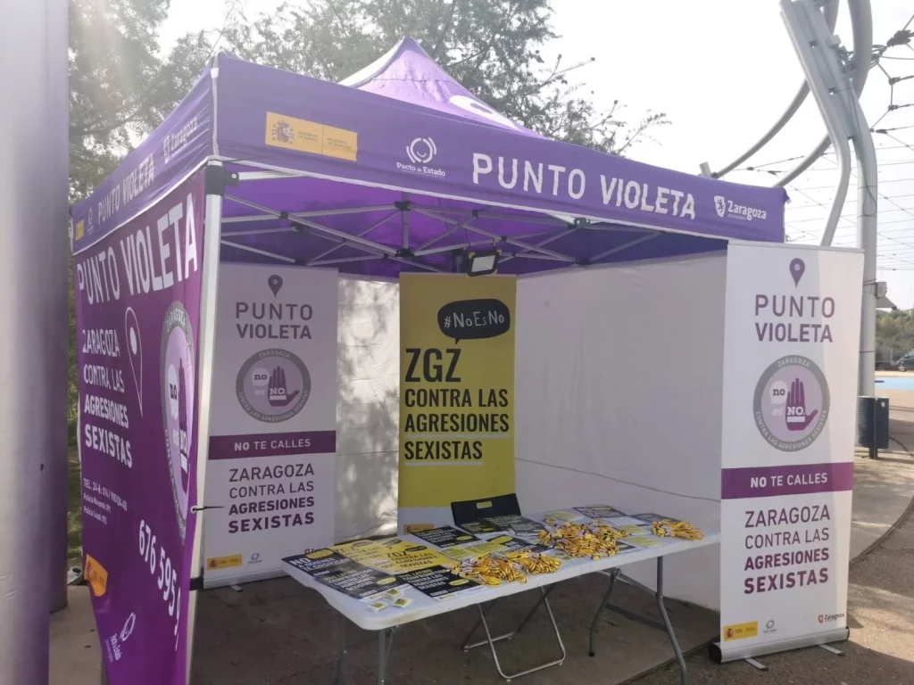 El Ministerio de Igualdad desconoce cuantos puntos violetas existen | Foto: Ayuntamiento de Zaragoza