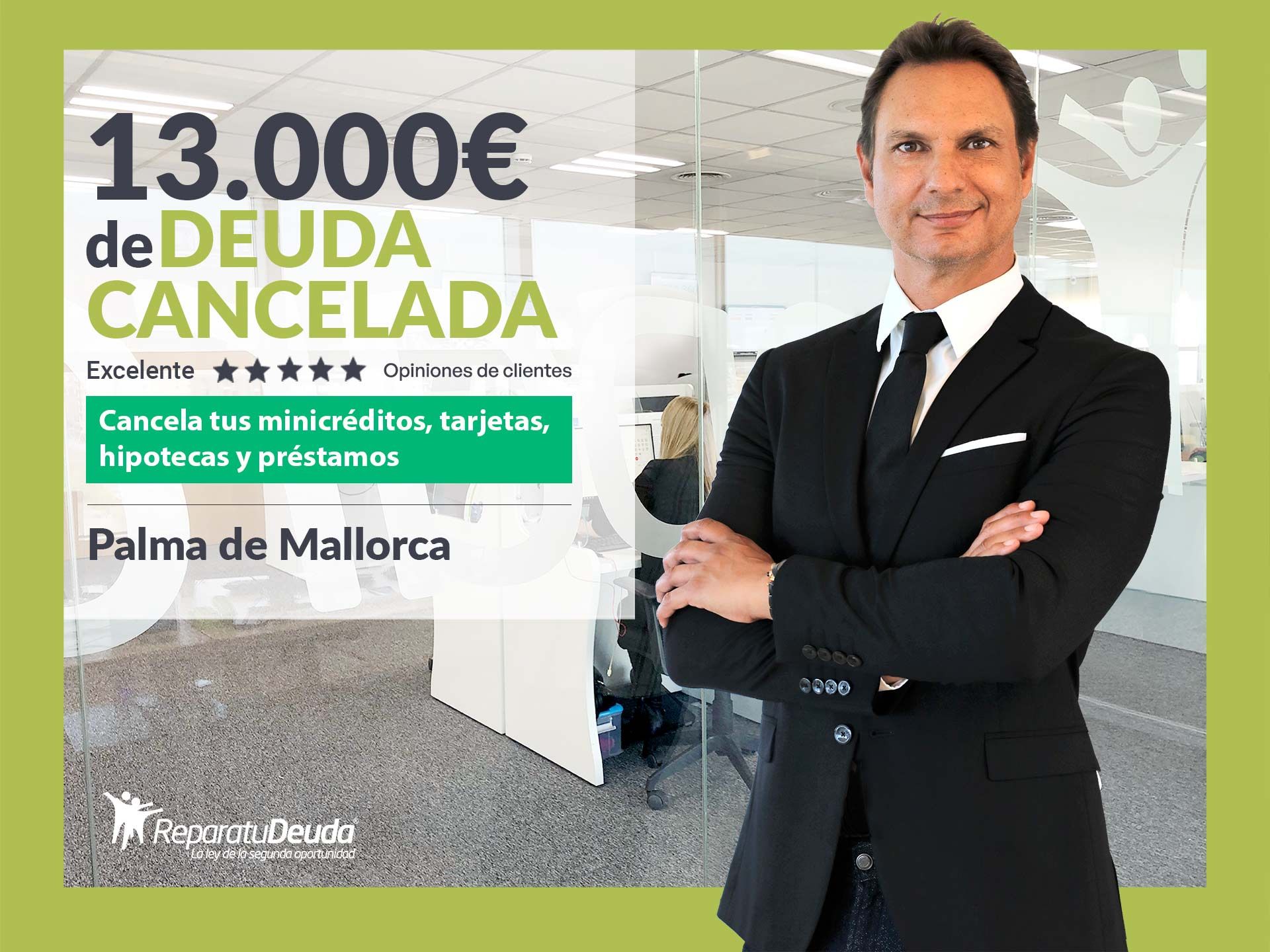 Repara tu Deuda cancela 13.000€ en Palma de Mallorca (Baleares) con la Ley de Segunda Oportunidad 1 Moncloa Repara tu Deuda cancela 13.000? en Palma de Mallorca (Baleares) con la Ley de Segunda Oportunidad