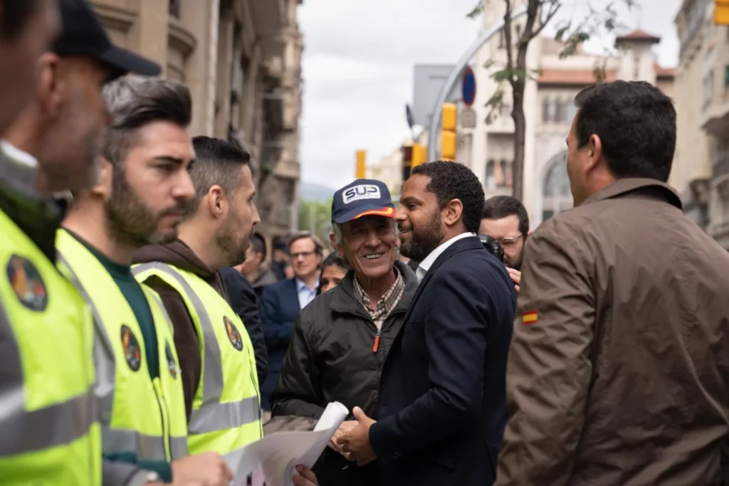 El candidato de Vox a las elecciones catalanas, Ignacio Garriga, ha asegurado que su partido hará «lo que esté en su mano» para que la Policía Nacional siga en Cataluña