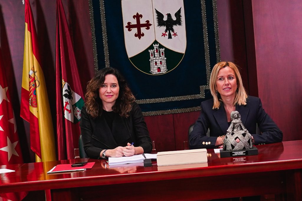 Isabel Díaz Ayuso y Rocío García Alcántara han desgranado las inversiones de la Comunidad de Madrid en Alcobendas.