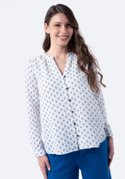 camisa manga larga gasa