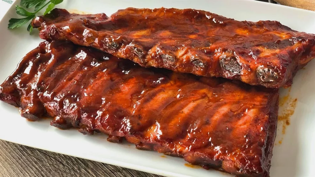 costilla de cerdo en salsa barbacoa casera Moncloa