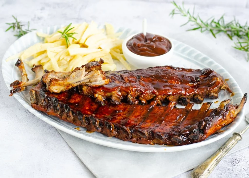 costillas a la barbacoa jugosas Moncloa