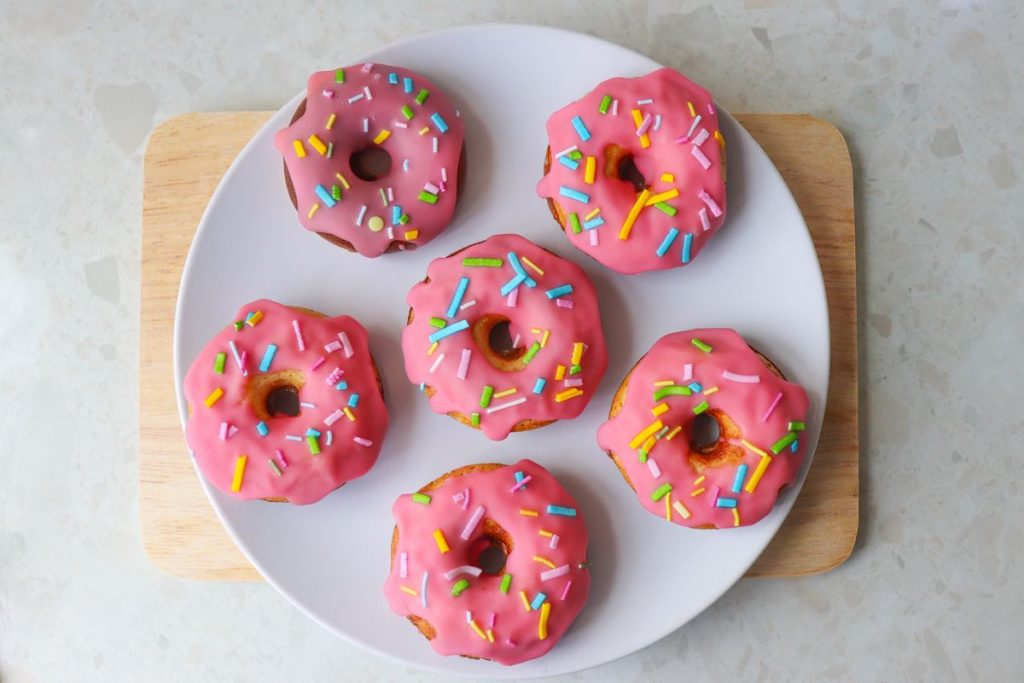 Ingredientes para hacer mini donuts
