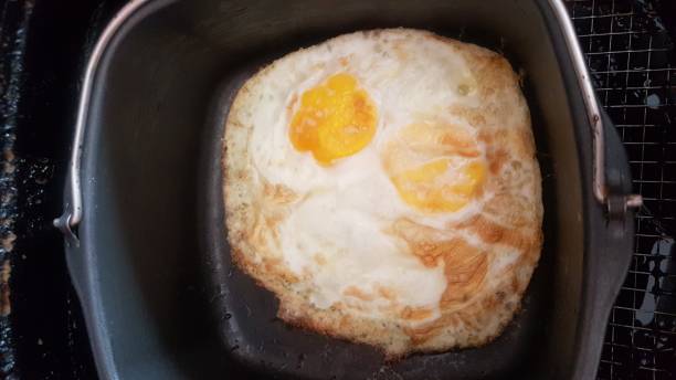 Huevos fritos sin aceite en tu freidora de aire