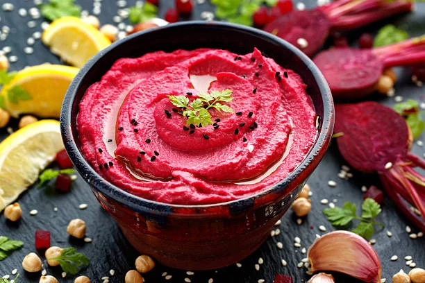 Hummus combinado con 3 ingredientes únicos