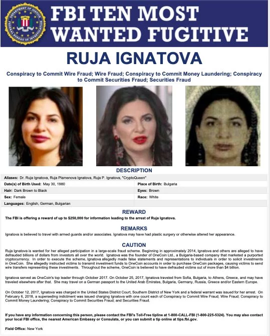 ruja ignatova Moncloa