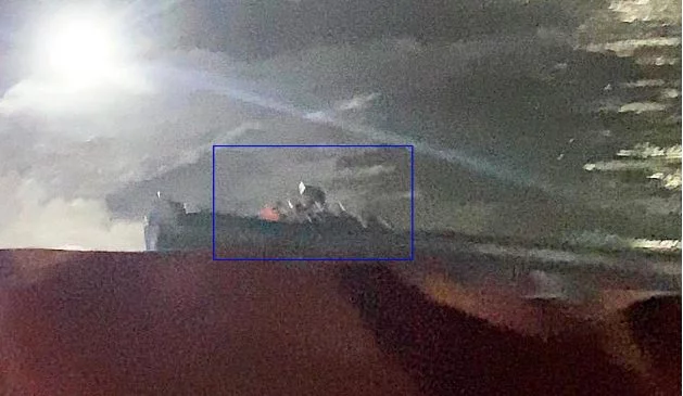 Una captura de vídeo de aquella noche en Barbate.