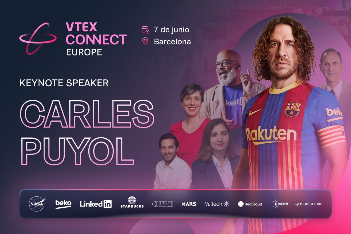 El legendario Carles Puyol estará presente en el VTEX CONNECT EUROPA 1 Moncloa ES Puyol PR image Moncloa