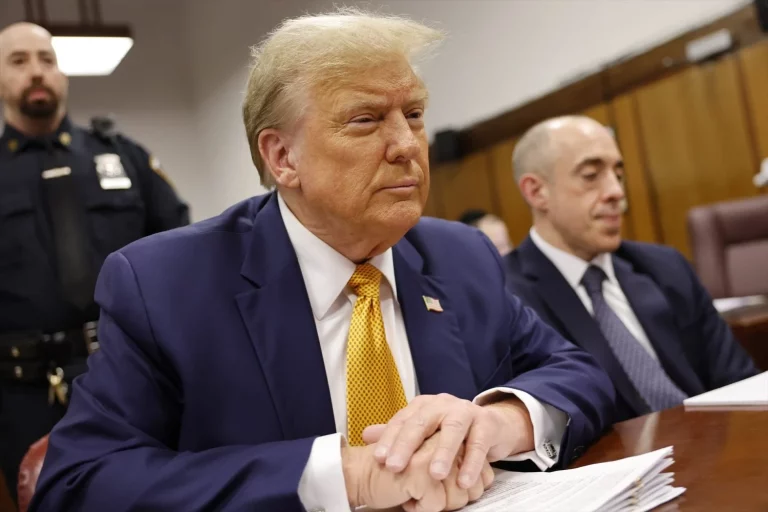Donald Trump durante su juicio