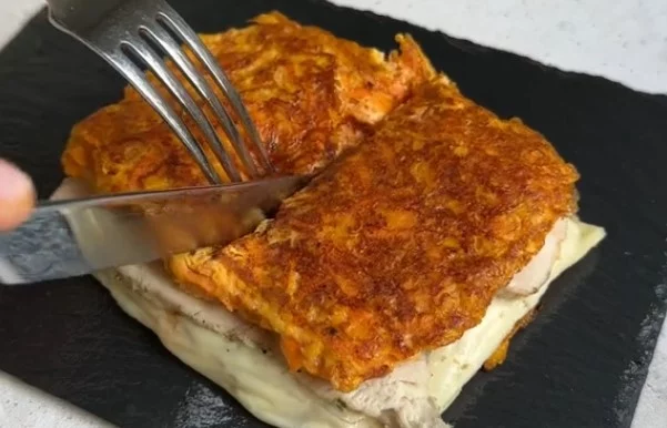 Sándwich de zanahorias con 3 ingredientes y sin harinas: Nutritivo y sano