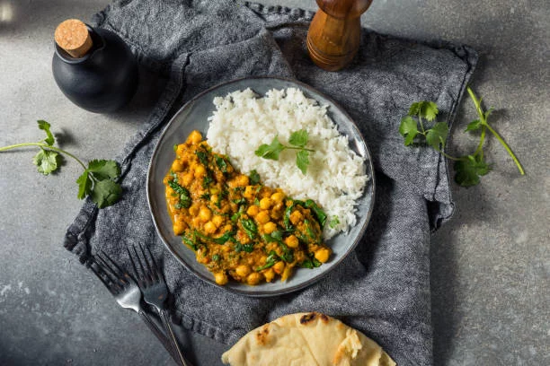 Cocción de curry de garbanzos al instante