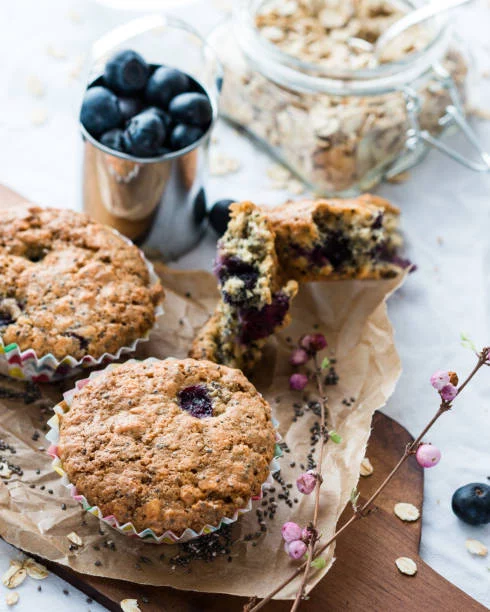 5 ideas fáciles para preparar tu avena 4 Moncloa Mini tortitas de arándanos