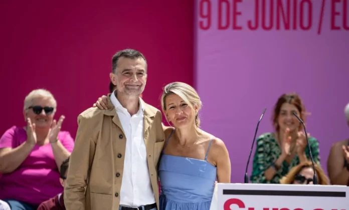 Maíllo y Díaz en la campaña de las europeas