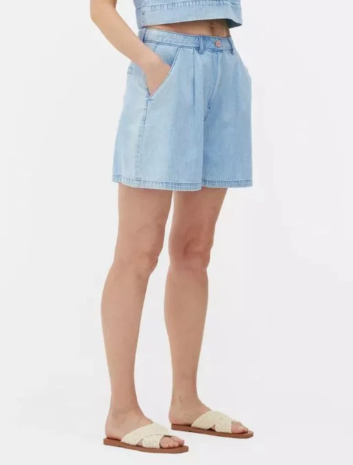 pantalon corto vaquero pinzas
