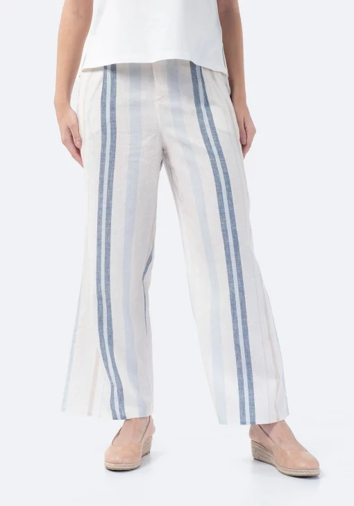 pantalon pinzas lino