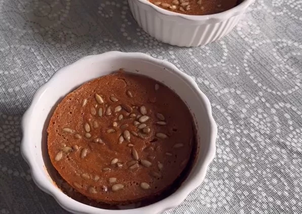 Delicioso postre de manzana con canela, cero harina y sin azúcar