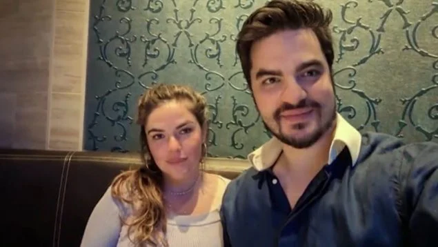 Ana María Henao y su presunto asesino David Knezevich.