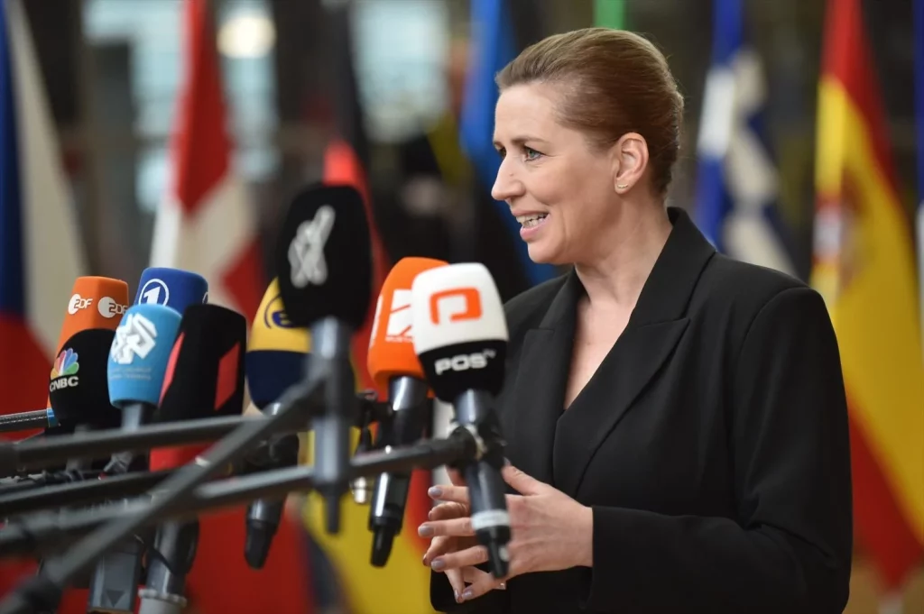 El grave incidente que tuvo la Primera Ministra danesa que dejó un capturado 2 Moncloa EuropaPress 5636477 handout 14 december 2023 belgium brussels prime minister of denmark mette Moncloa