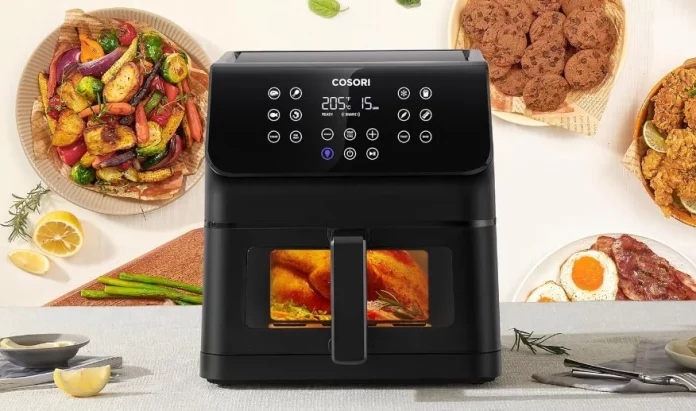 La freidora de aire COSORI con 6,2 litros, 11 funciones y ventanilla ¡en superoferta en Amazon!