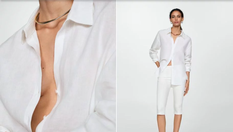 Empiezan las rebajas de Mango y fichamos los mejores shorts vaqueros con descuento 2 Moncloa camisalinomangablanca mango Moncloa