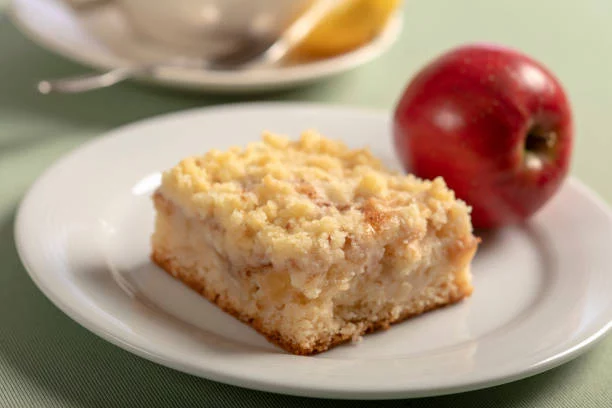 Cuadraditos crumble de manzana con un toque especial para endulzar tu día