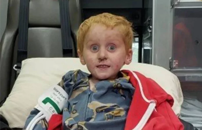 Un niño desapareció dos días en el bosque y su rostro cambió para siempre