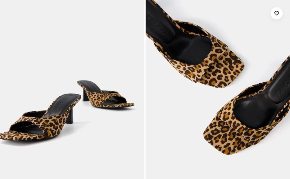 Las exclusivas sandalias tacón kitten animal print de Bershka adecuadas para el verano 1 Moncloa sandaliatacon bershka3 Moncloa
