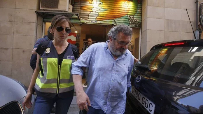 Víctor Terradellas el día que fue detenido.