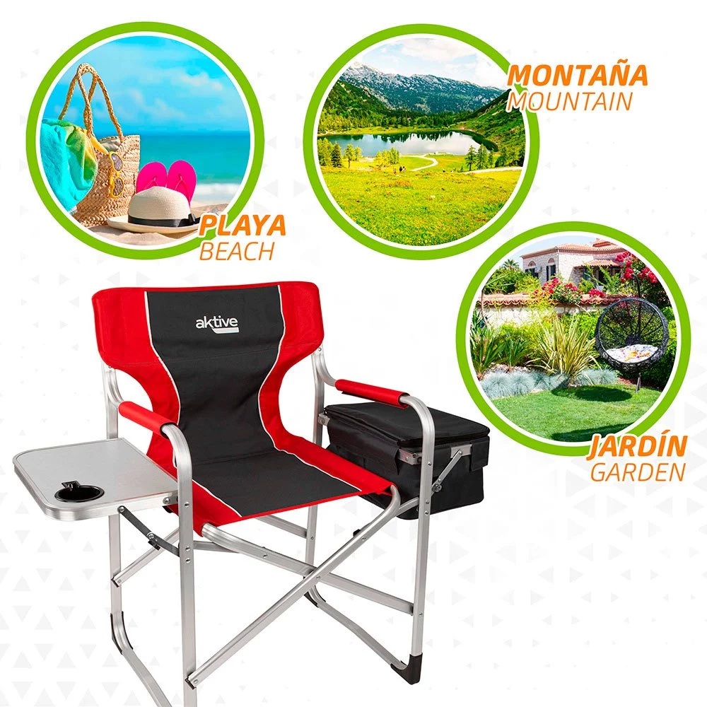 Decathlon lanza la silla de playa definitiva con nevera y mesa incorporadas 1 Moncloa La silla de camping con mesa y nevera de Decathlon