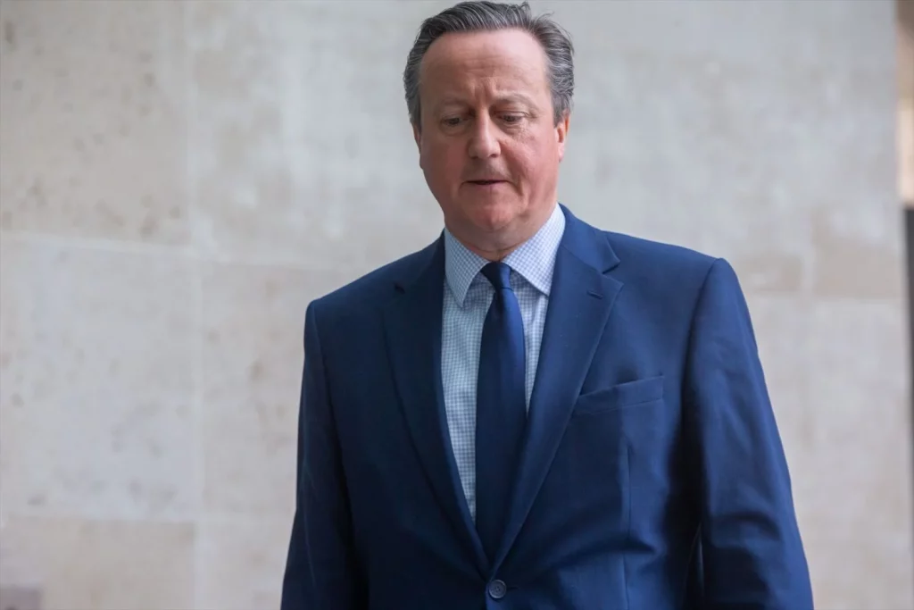 Cameron se retira de la primera línea política tras los resultados electorales 1 Moncloa EuropaPress 5960240 may 12 2024 london england united kingdom secretary of state for foreign Moncloa