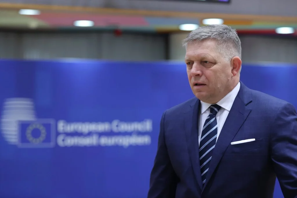 Robert Fico, primer ministro de Eslovaquia, regresó a sus labores tras dos meses del tiroteo que sufrió 1 Moncloa EuropaPress 5977186 brussels may 15 2024 this file photo taken on march 22 2024 shows slovak Moncloa