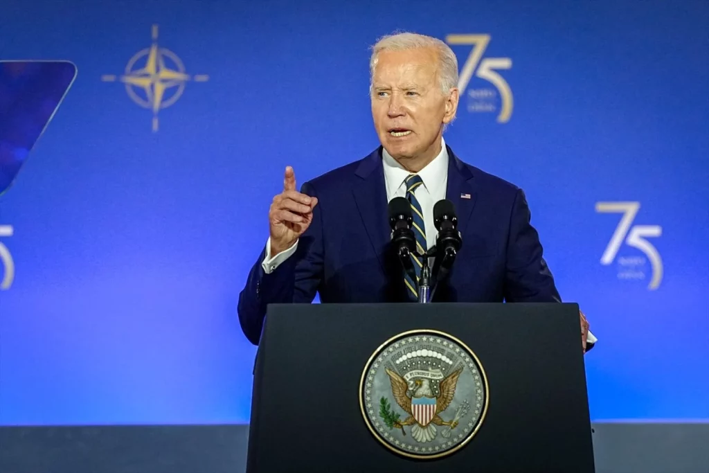 La Casa Blanca confirma que Joe Biden no padece Parkinson pese a los rumores 1 Moncloa EuropaPress 6080854 09 july 2024 us washington us president joe biden speaks at the Moncloa
