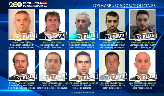 Los 10 fugitivos más buscados en España