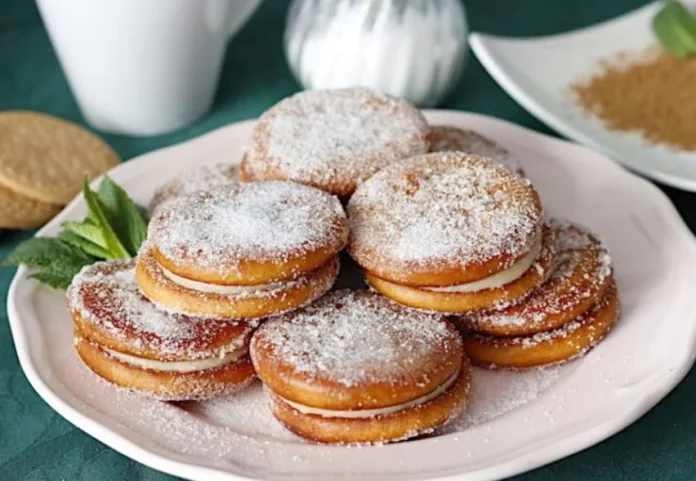 La receta definitiva de galleta frita con flan hecha en Thermomix explosión de sabores