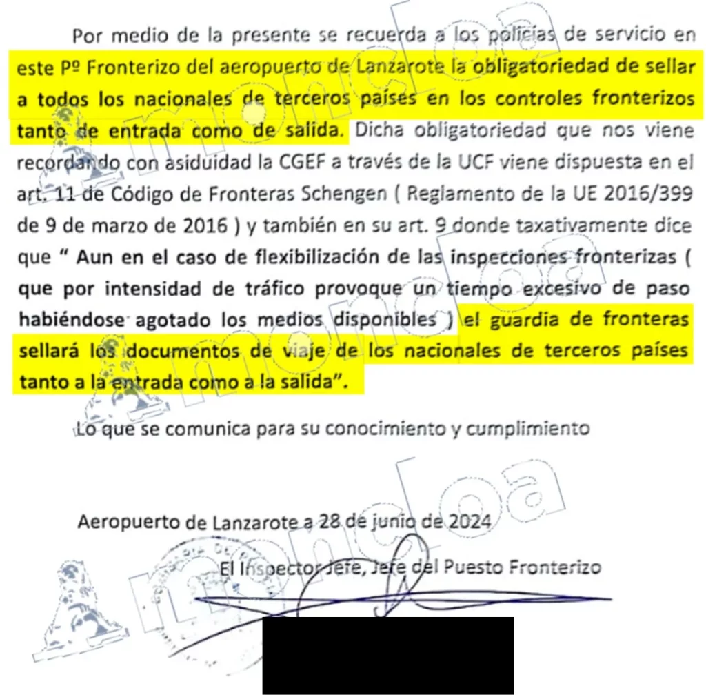 Interior ordena a Lanzarote sellar los pasaportes británicos 3 años y medio después del Brexit 1 Moncloa iNTERIOR Moncloa