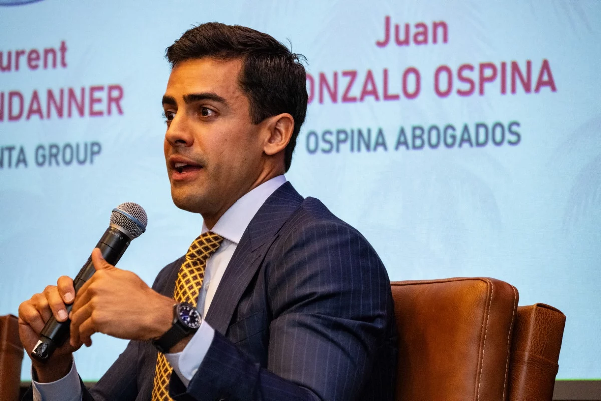Juan Gonzalo Ospina durante su ponencia en Miami en el Leader League