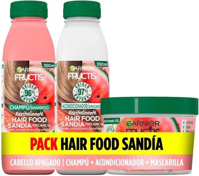 Haz que tu pelo huela mejor que nunca con el pack de champú, condicionador y mascarilla de Amazon con aroma a sandia