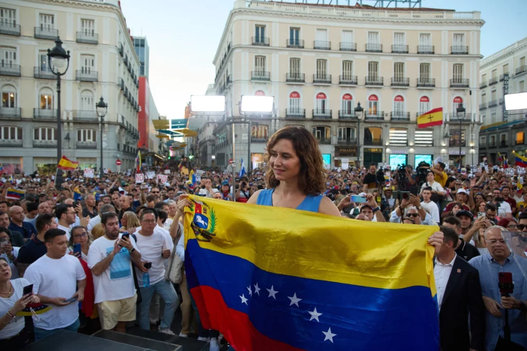 Clamor mundial de libertad frente a la represión y el fraude de Maduro en Venezuela 1 Moncloa Ayuso defiende a una Venezuela libre y denuncia la dictadura de Maduro